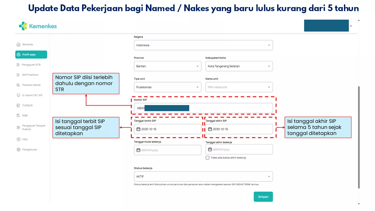 Pengumuman Update Data Pekerjaan